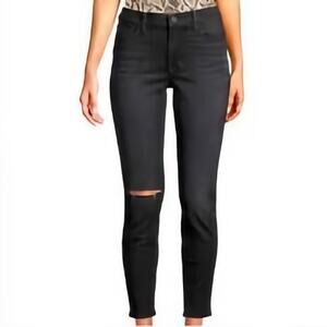 Hudson Jeans Womens 27 Black Natalie Miderise Super Skinny Ankle Stretch